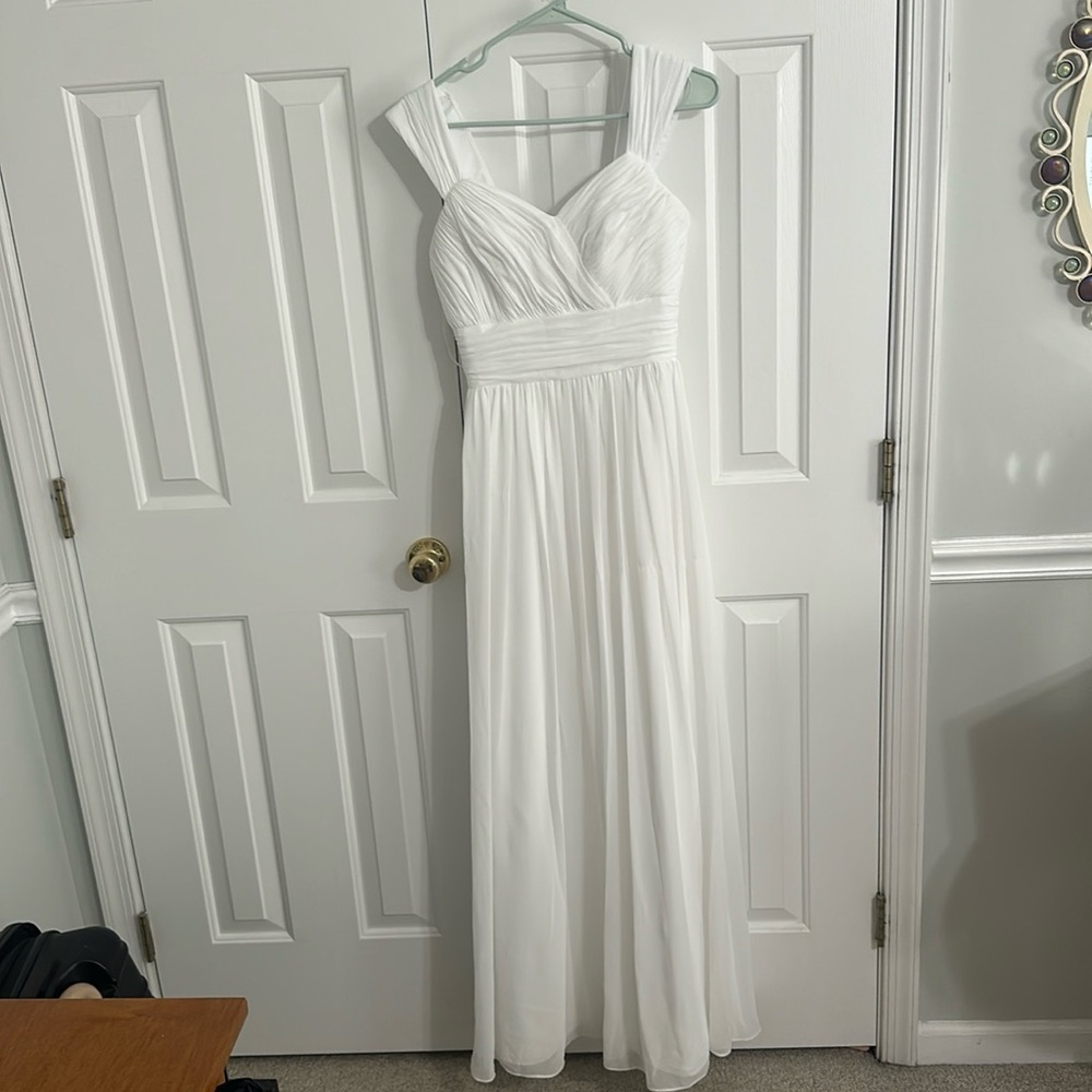 size 2 white dress
